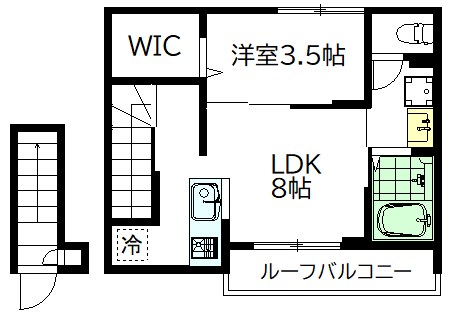 ルーナ久我山 205号室 間取り