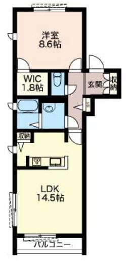 ベルドミール中野 201号室 間取り
