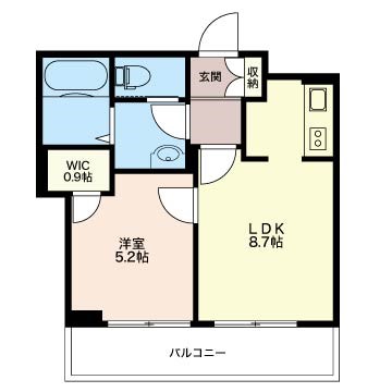 Les Saisons Nogata（レセゾンノガタ） 302号室 間取り