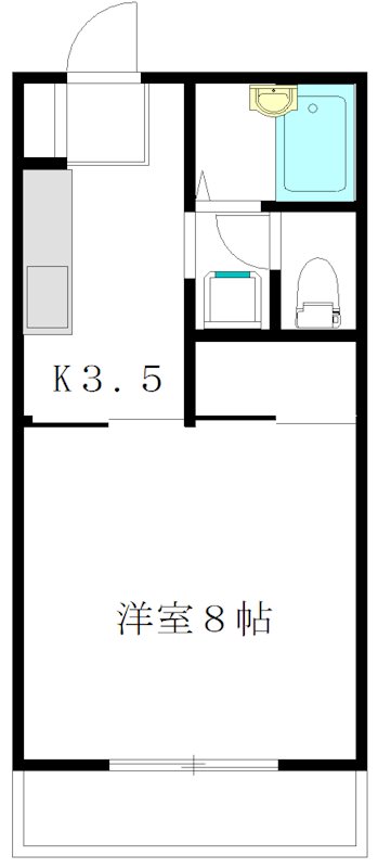 アールグレイ 103号室 間取り