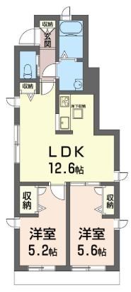 Laurier　East 101号室 間取り