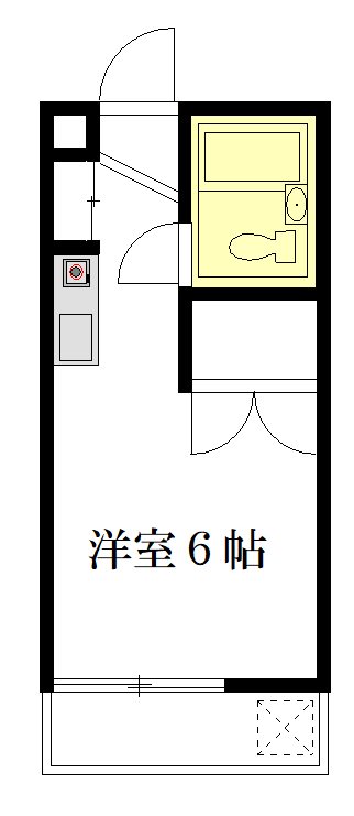 フェスタ下北沢 101号室 間取り