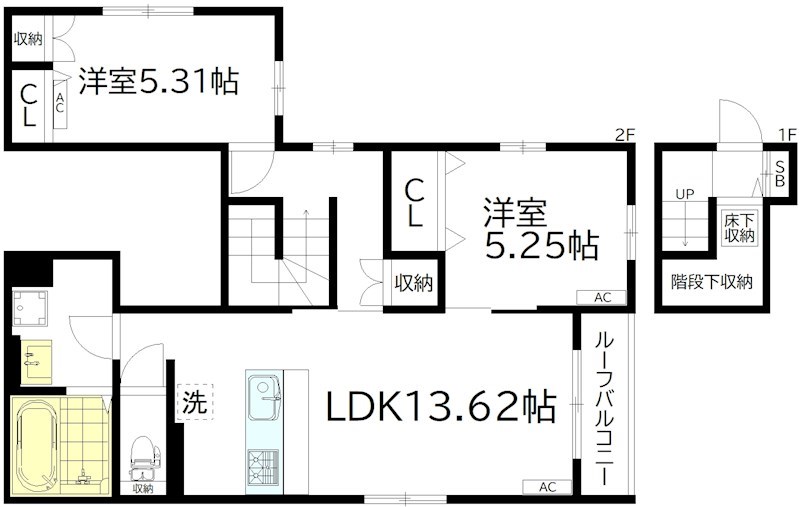 ワイズ笹塚 201号室 間取り