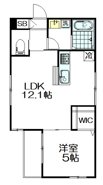 サンパレス阿佐谷 101号室 間取り