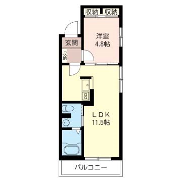 ハーベスト代々木上原 301号室 間取り