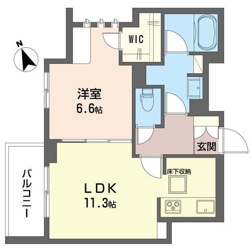 シャルマンイースト 105号室 間取り