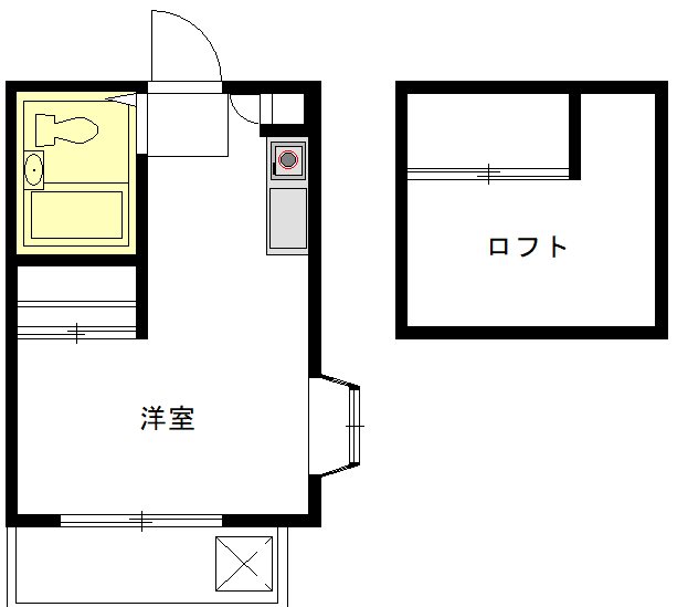 ホワイトヴィラ三鷹台 205号室 間取り