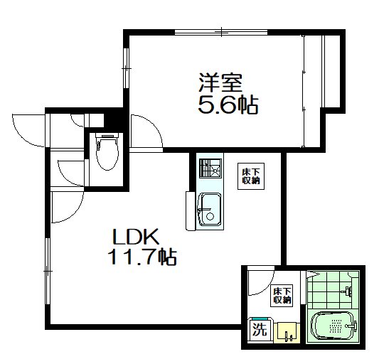 LICHT EGOTA（リヒドエゴタ） 102号室 間取り