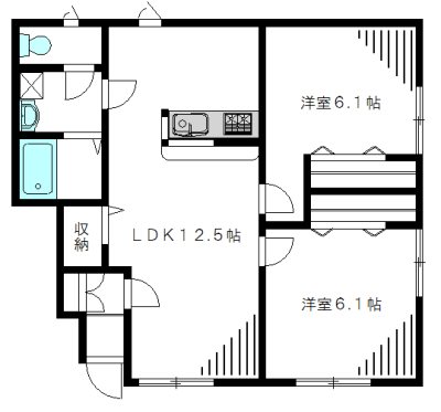 ロッテンハイム 102号室 間取り