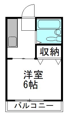 キャッスルV 103号室 間取り
