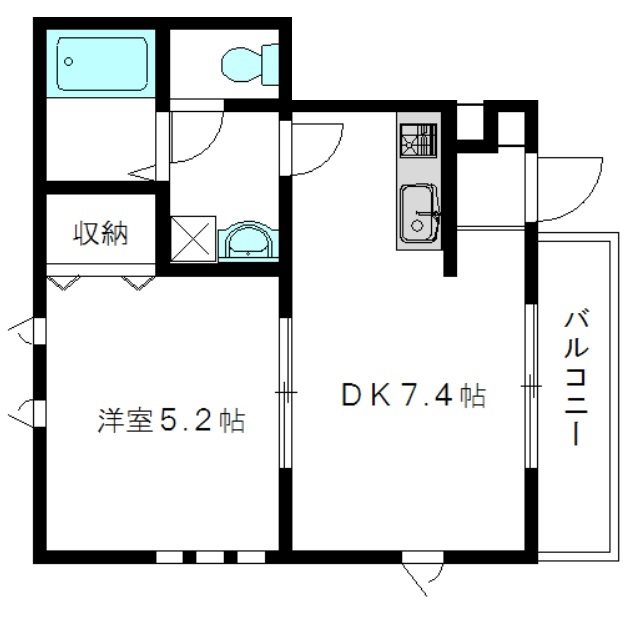メゾンドブラン 101号室 間取り