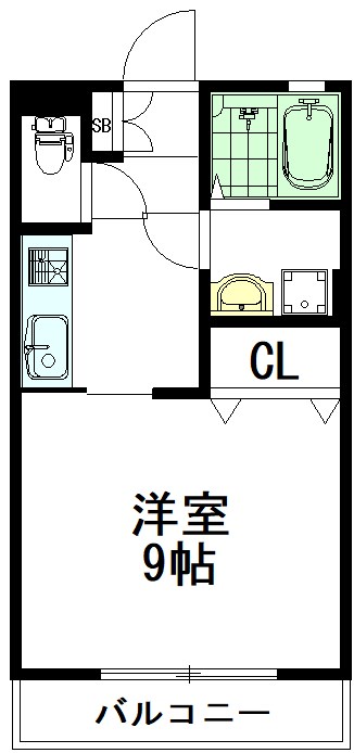 さつき館 202号室 間取り