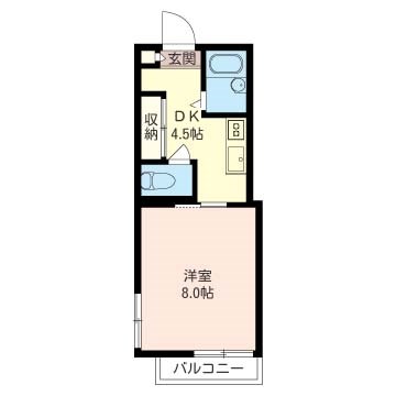 tres M（トレスエム） 205号室 間取り