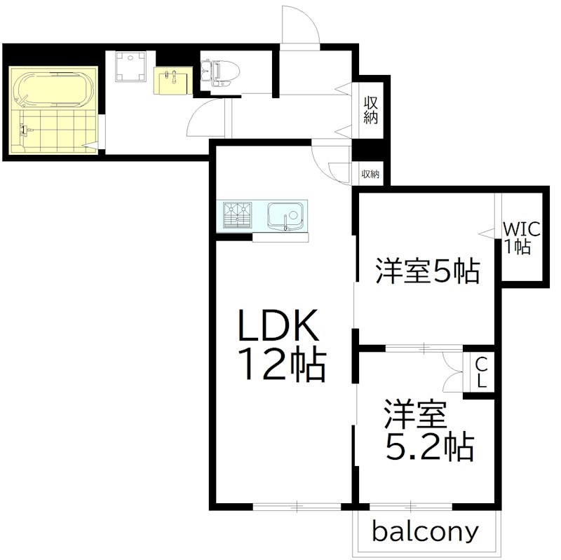 Ｗｏｏｄ　Ｂｅｌｌ下高井戸 207号室 間取り