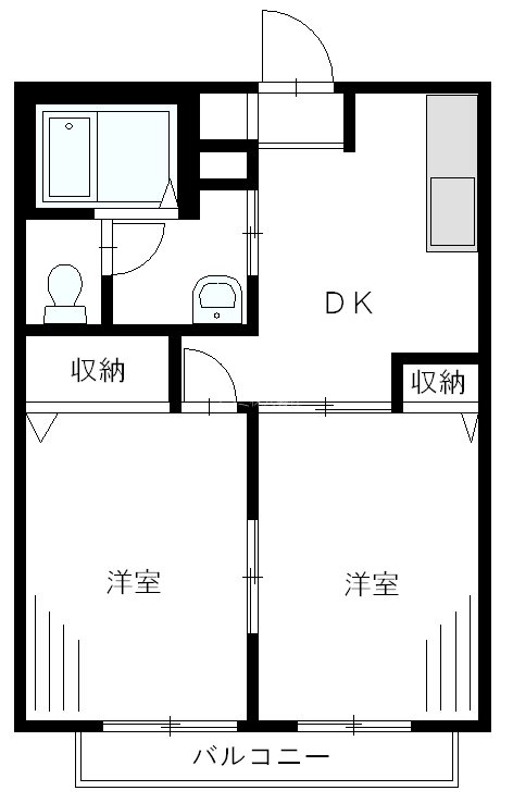 ディアス高円寺 102号室 間取り