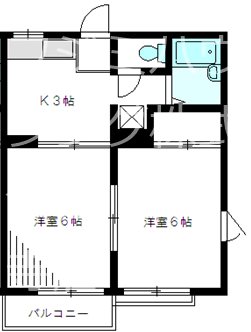 トムハイツＡ 201号室 間取り