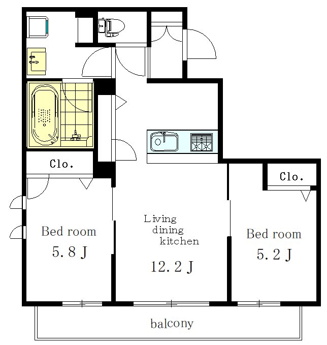 エスポワール吉祥寺 202号室 間取り