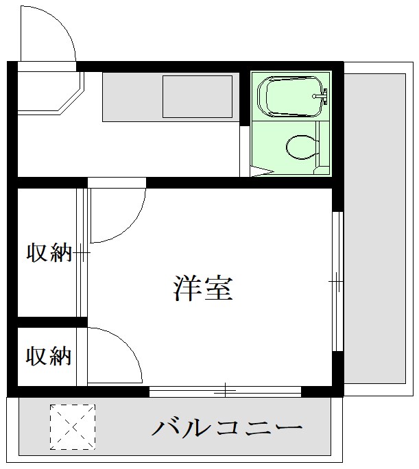 サンライズ須崎 301号室 間取り