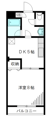 プレズィール 302号室 間取り