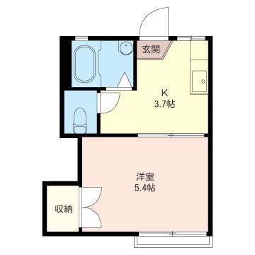 メゾン樹林 102号室 間取り