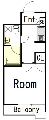 ヒルス大栄 505号室 間取り