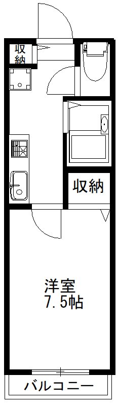 COMFY 202号室 間取り