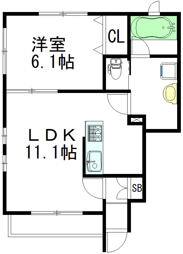 LUMINOSA南荻窪（ルミノーサ） A号室 間取り