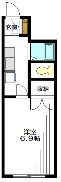 ルモネ 102号室 間取り