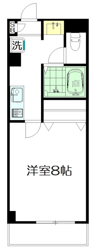 ビューテラス高円寺 203号室 間取り