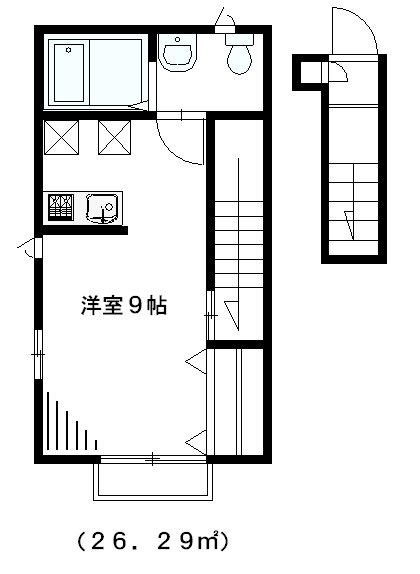アルビレオ白鷺 201号室 間取り