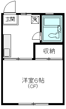 コーポやなぎさわ 203号室 間取り