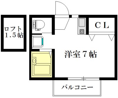 シャレー 205号室 間取り
