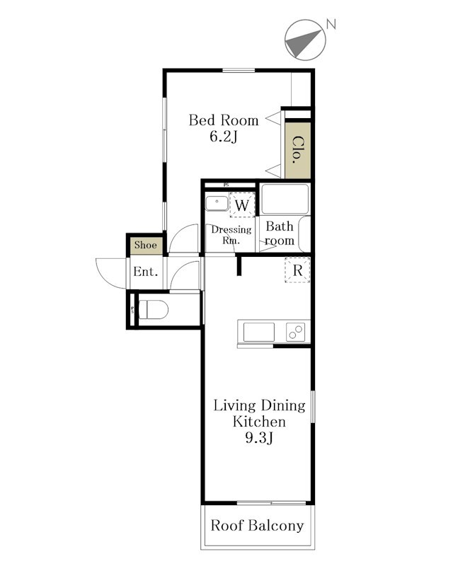 Liento北沢（リエント） 301号室 間取り