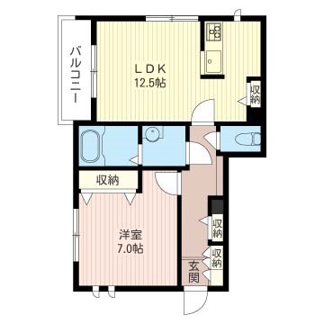 プライムガーデン 301号室 間取り