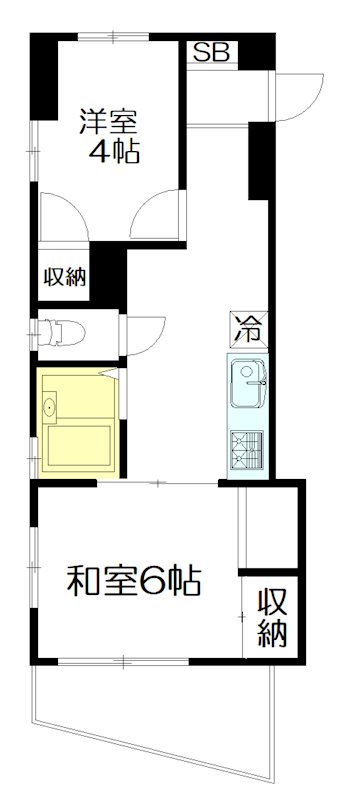 ゴールドハイツ豊玉 101号室 間取り