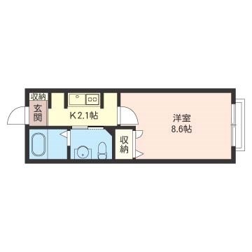 NARITA　est　Maison（ナリタエストメゾン） 102号室 間取り