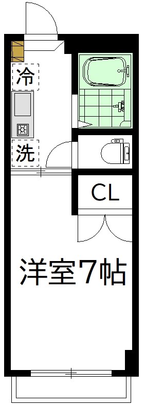 シティコート幡ヶ谷 202号室 間取り