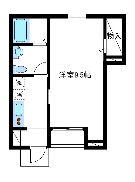 Bells松濤（ベルズ） 102号室 間取り