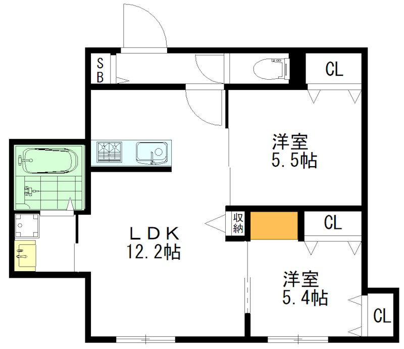Maison du Souffle 102号室 間取り