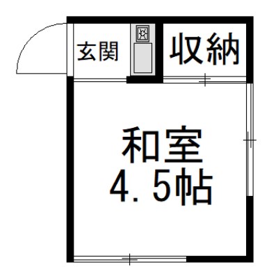 羽鳥荘 204号室 間取り
