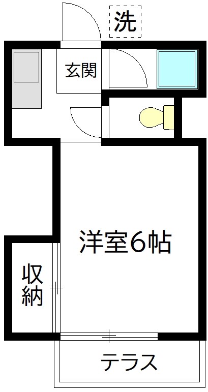 102号室 間取り