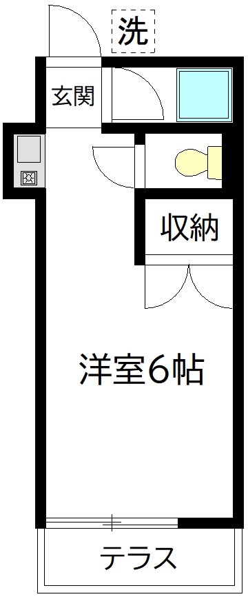 101号室 間取り