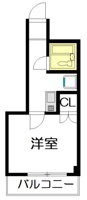 グロージェン代沢  205号室 間取り