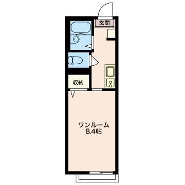 グレース富ヶ谷 103号室 間取り