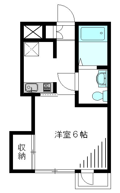 レジデンス花公園 202号室 間取り