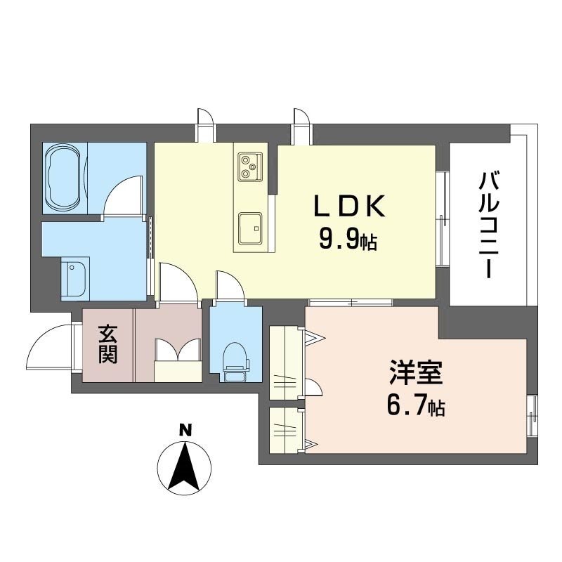 リバイスツー 301号室 間取り