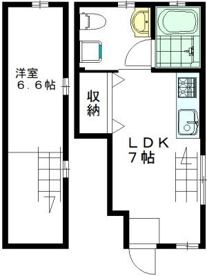 クレアシオン経堂 101号室 間取り