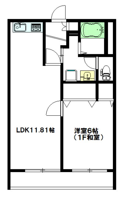 パールワン 302号室 間取り