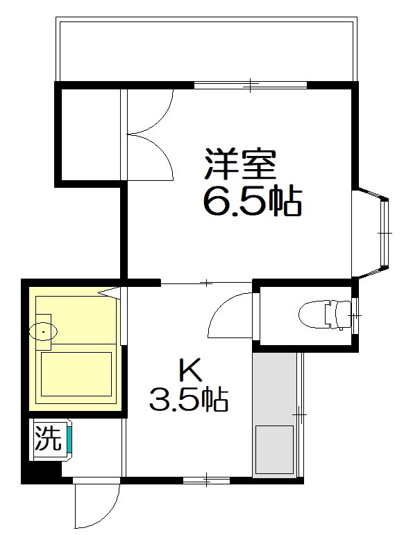 グリーンコーポR＆Y 201号室 間取り
