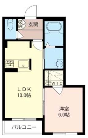 スリーエイトナイン 302号室 間取り